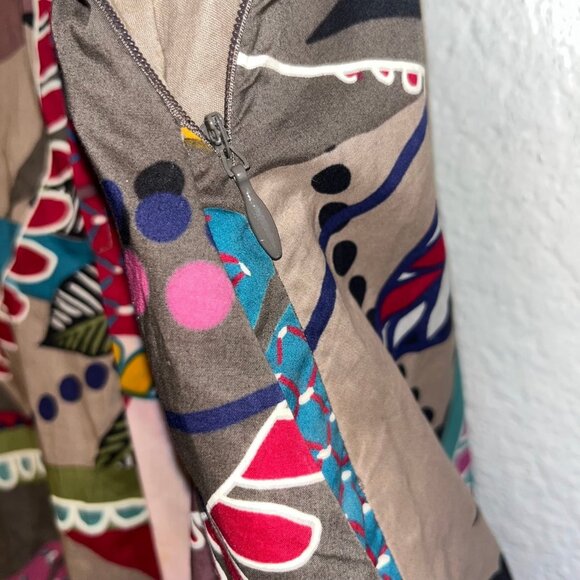 Maeve Women's Floral Cotton V-Neck Dress Size 2 Multicolor - Picture 7 of 8